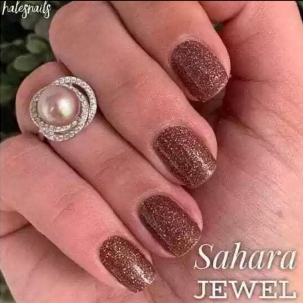 *Retired* Color Street: Sahara Jewel | Brown Neutral Earthy Glitter Chocolate - Picture 7 of 15